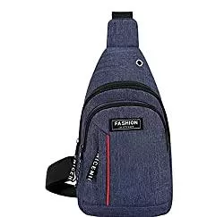 treend24 Taschen & Rucksäcke treend24 Herren Brusttasche Schultertasche mit 3 Fächer für Sport Wanderung Urlaub Freizeit Umhängetasche fahrradtour Unisex Damen Crossbag