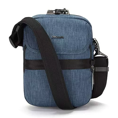 Pacsafe Taschen & Rucksäcke Pacsafe Metrosafe X compact Crossbody, Anti-Diebstahl Umhängetasche, Schultertasche für Damen und Herren, Reisetasche, Handgepäck mit Sicherheitstechnologie, 23 x 16 x 7 cm, 3 Liter, Jeans/Dark