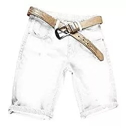 AITESEN Shorts AITESEN Herren Denim Jeans Shorts Sommer Kurze Hose Ohne Guertel W28-W44 W28-W44