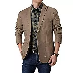 Cloudstyle Blazer Cloudstyle Herren Blazer mit 2 Knöpfen, bequem, lässig, Baumwolle, Regular Fit