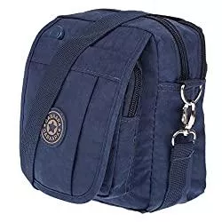 Christian Wippermann Taschen & Rucksäcke Christian Wippermann kleine Nylon Umhängetasche Tasche für Herren und Damen Blau
