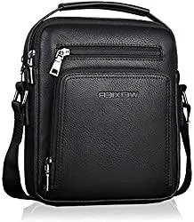 Hjkiopc Taschen & Rucksäcke Hjkiopc Umhängetasche Herren Schultertasch Crossbody Handytasche Messenger Bag Herrentasche Shulder Bag Leder Brusttasche