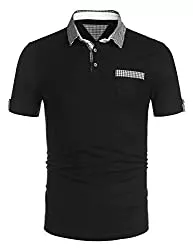 COOFANDY Poloshirts COOFANDY Herren Poloshirt Kurzarm Basic Polo Shirts Slim Fit Polohemd Sommer Golf Tshirt für Männer S-XXL