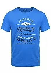 Blend T-Shirts Blend Doppler Herren T-Shirt Kurzarm Shirt mit Print und Rundhalsausschnitt