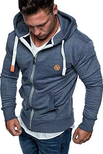 Amaci&amp;Sons Kapuzenpullover Amaci&amp;Sons Herren Zipper Kapuzenpullover Sweatjacke Pullover Hoodie Sweatshirt 1-04029