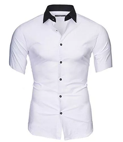 Kayhan Hemden Kayhan Maimi Herren Hemden Herren-Hemd Slim-Fit Herrenhemden Kurzarm-Hemden Männer Freizeit-Hemd Business S-6XL