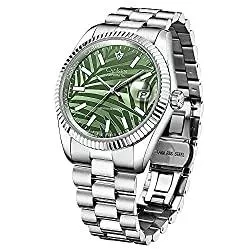 CADISEN Uhren CADISEN Automatik Uhr Herren Mit Gangreserve Automatik Saphirglas Wasserdicht Edelstahlarmband