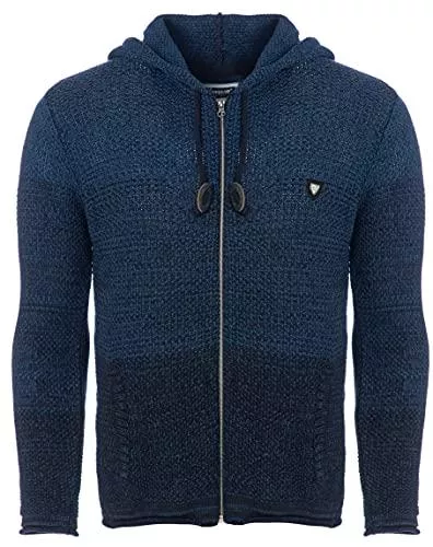 Carisma Strickjacken Carisma Herren Strickjacke für Winter und Übergang • Angenehme Männer Freizeit-Jacke mit Farbverlauf • Herren Zipper mit Seitentasche