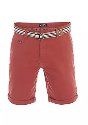 riverso Shorts riverso Herren Chino Shorts RIVKlaas Regular Fit Gürtel Bermuda Kurze Hose Sommer Short