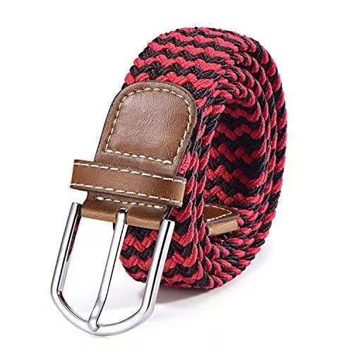 DonDon Gürtel DonDon Stoffgürtel Stretchgürtel geflochten und elastisch Gürtel für Damen und Herren