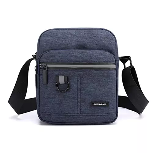 Vohoney Taschen & Rucksäcke Vohoney Umhängetasche Brusttasche Herren Crossbody Schultertasche Handytasche Messenger Bag Herrentasche Shulder Bag (Blau Umhängetasche)