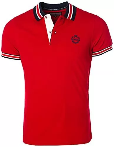 Karl´s People Poloshirts Karl´s People Kurzarm Poloshirt für Herren 100% Baumwolle by Carisma • Herren Polo Shirt mit Stickerei • Angenehmes Regular Fit Shirt für Büro und Freizeit