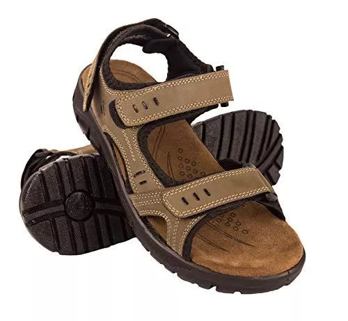 Zerimar Sandalen & Slides Zerimar Herren Sandalen | Trekking Sandalen für Herren | Sandalen Mann Wandern | Herren Ledersandalen | Männer Sommer Sandalen