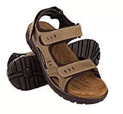 Zerimar Sandalen & Slides Zerimar Herren Sandalen | Trekking Sandalen für Herren | Sandalen Mann Wandern | Herren Ledersandalen | Männer Sommer Sandalen