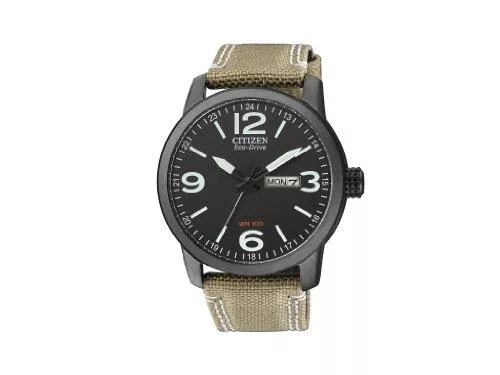 Citizen Uhren Citizen Urban Eco Drive BM8476-23E Herren-Armbanduhr, Schwarz/Beige, 8018225011710