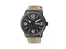 Citizen Uhren Citizen Urban Eco Drive BM8476-23E Herren-Armbanduhr, Schwarz/Beige, 8018225011710