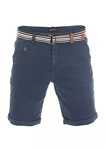 riverso Shorts riverso Herren Chino Shorts RIVKlaas Regular Fit Gürtel Bermuda Kurze Hose Sommer Short 98% Baumwolle Grün Rot Blau Beige Grau w30 w31 w32 w33 w34 w36 w38 w40 w42