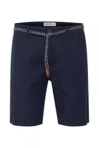 b BLEND Shorts b BLEND Mennok Herren Leinenshorts Kurze Leinenhose Bermuda mit Gürtel