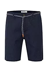 b BLEND Shorts b BLEND Mennok Herren Leinenshorts Kurze Leinenhose Bermuda mit Gürtel