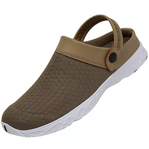 SAGUARO Sandalen & Slides SAGUARO Sommer Unisex Atmungsaktiv Clogs Flach Hausschuhe Mesh Slippers Muffin Drag Pantolette Outdoor Strand Schuhe rutschfest Hollow Sandalen