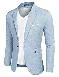 COOFANDY Blazer COOFANDY Herren Sakko Sportlich Freizeit Blazer Regular Fit Anzug Lässig