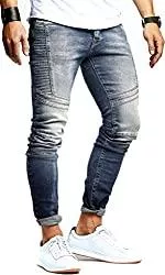 Leif Nelson Jeans Leif Nelson Herren Jeans Hose Stretch Slim Fit Denim Blaue Lange Schwarze Jeanshose für Männer Jungen weiße Freizeithose Schwarze Cargo Chino Sommer Winter Basic LN9920N