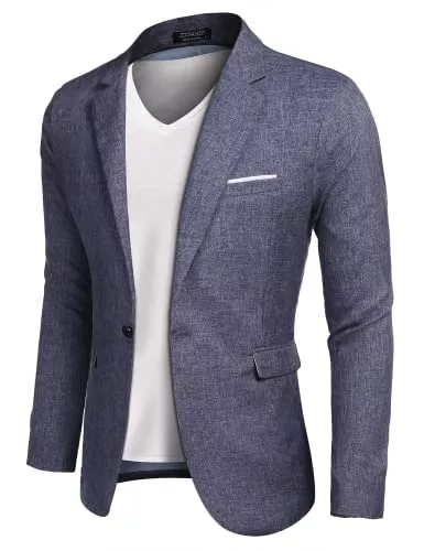 COOFANDY Blazer COOFANDY Herren Sakko Sportlich Freizeit Blazer Regular Fit Anzug Lässig