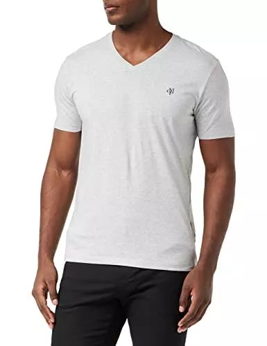 Marc O'Polo T-Shirts Marc O'Polo Herren T-Shirt mit kleinem Logo-Print, bequemes Oberteil aus Bio Baumwolle, klassisches Kurzarmshirt mit V-Ausschnitt