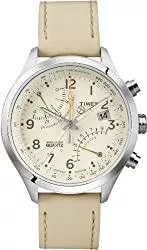 Timex Uhren Timex Herren Quarzuhr mit analoger Anzeige und Lederarmband