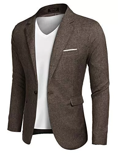 COOFANDY Blazer COOFANDY Herren Sakko Sportlich Freizeit Blazer Regular Fit Anzug Lässig