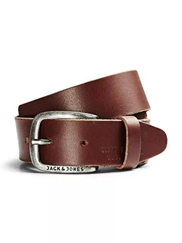 JACK &amp; JONES Gürtel JACK &amp; JONES Herren Ledergürtel JACPAUL Belt Echt Leder Jeans Hosen Gürtel