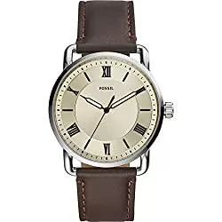 FOSSIL Uhren FOSSIL Herrenuhr Copeland, 42mm Gehäusegröße, Quarzwerk, Lederarmband