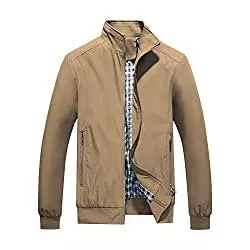 YOUTHUP Jacken & Westen YOUTHUP Herren Leichte Jacke Sommer Langarm Bomberjacke Casual Sportjacke Übergangsjacke für Business Freizeit