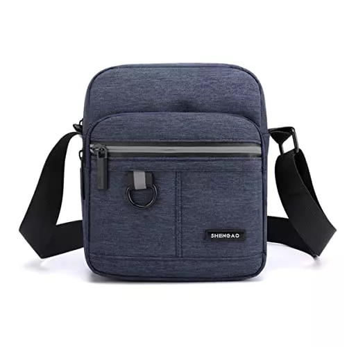 Hjkiopc Taschen & Rucksäcke Hjkiopc Herren-Schultertaschen Klein Crossbody Bag Handtasche Tasche Umhängen Messenger BagHandytasche Messenger Bag Herrentasche Shulder Bag Vintage Gelten für Arbeit Reise Alltagsleben