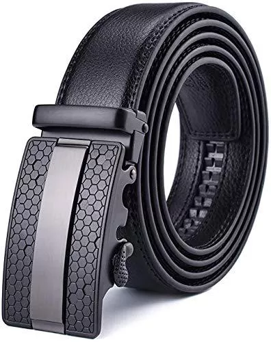 Nelbons Gürtel Nelbons Herren Gürtel Ratsche Automatik Gürtel für Männer 35mm 1 3/8 Breit Ledergürtel