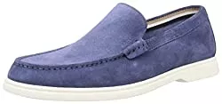 BOSS Flache Schuhe BOSS Herren Sienne Mocc Mokassins aus Veloursleder mit geprägtem Logo Größe
