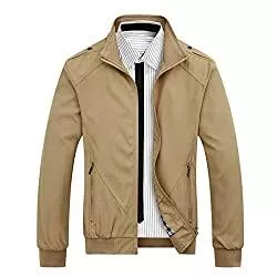 Allthemen Jacken Allthemen Herren Jacke mit Stehkragen Übergangsjacke Herbst Freizeit Sportjacke Bomberjacke