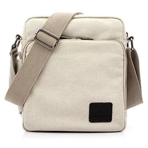 Outreo Taschen & Rucksäcke Outreo Canvas Umhängetasche Herren Schultertasche Kleine Herrentaschen Vintage Messenger Bag Taschen für Schule Kuriertasche Tablet Segeltuchtaschen Reisetasche Sport Werkzeug Taschen Sporttasche