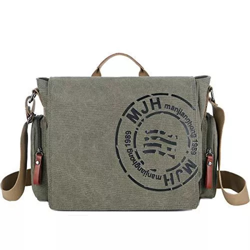 SDINAZ Taschen & Rucksäcke SDINAZ Leinwand Messenger Bag Umhängetasche 7.9inch iPad Tasche Schultertasche Unisex Segeltuch Tasche Arbeiten Tasche für Männer und Frauen, Reise Umhängetasche