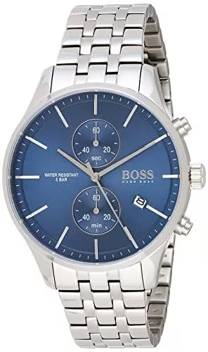 BOSS Uhren BOSS Herren Chronograph Quarz Armbanduhr Associate mit Edelstahlarmband