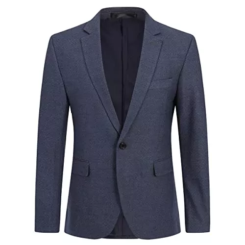 Allthemen Blazer Allthemen Herren Karierte Sakko EIN Knopf Slim Fit Blazer Männer Business Anzugjacke