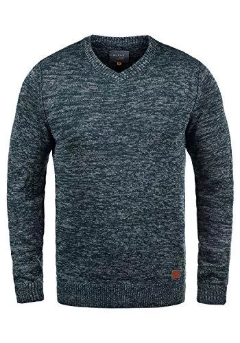 Blend Pullover & Strickmode Blend Dansel Herren Strickpullover Feinstrick Pullover mit V-Ausschnitt