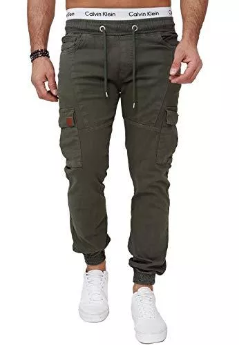 OneRedox Hosen OneRedox Herren Chino Pants Jeans Joggchino Hose Jeanshose Skinny Fit Modell H-3412