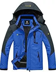 GEMYSE Jacken GEMYSE wasserdichte Skijacke für Herren Winddichte Fleece Outdoor-Winterjacke mit Kapuze