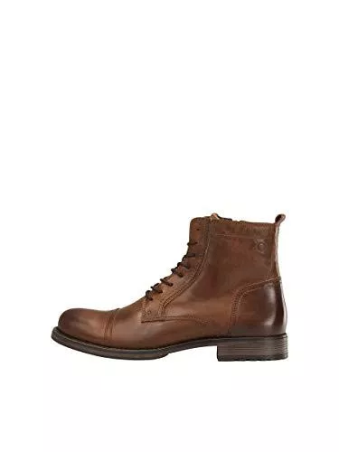 JACK & JONES Stiefel JACK & JONES Herren Jfwrussel Leather Cognac 19 Biker Boots