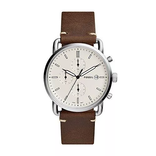 FOSSIL Uhren Fossil Herren Analog Quarz Uhr mit Leder Armband