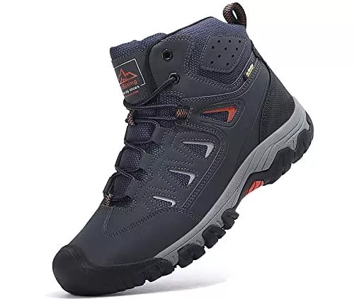 AX BOXING Stiefel AX BOXING Winterschuhe Herren Winterstiefel Wanderstiefel Trekkingschuhe Schneestiefel Schuhe Gefütterte Warme Rutschfeste Draussen Stiefel Größe 41-46