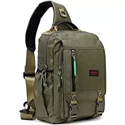 Nicgid Taschen & Rucksäcke Nicgid Sling Bags Brust Schulter Rucksäcke, 13.3'' 14.1'' Laptop Rucksack Crossbody Messenger Bag Reisen Outdoor Männer Frauen