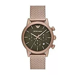 EMPORIO ARMANI Uhren Emporio Armani Herren-Chronograph, beige Goldfarbene Edelstahluhr, AR11428
