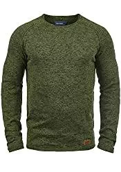 Blend Pullover & Strickmode Blend BHDan Herren Strickpullover Feinstrick Pullover mit Rundhalsausschnitt